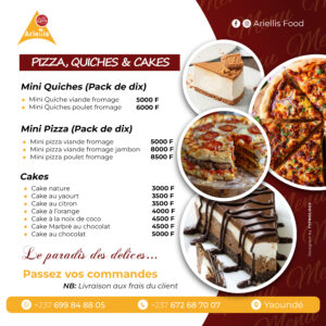 Menu pâtisseries