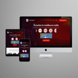 Mockup site web Radio s one news
